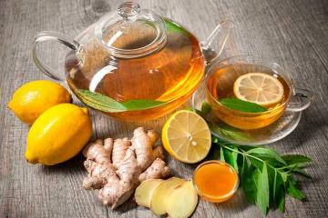 Чай с имбирем и лимоном – лучшие рецепты для вашего здоровья Чай зеленый имбирь цедра лимона лимонная трава